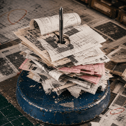 Square portrait of Pica's blue steel clipping spike.